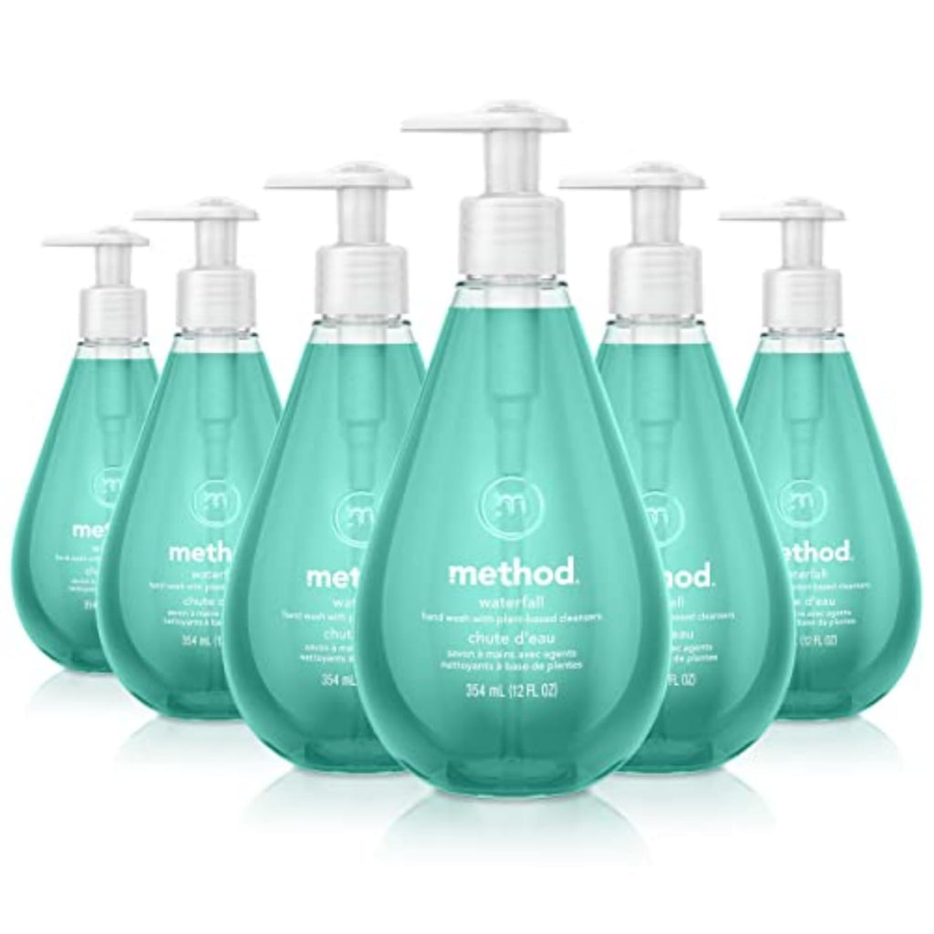 Method Gel Hand Soap, Waterfall, 12 Fl Oz (Pack of 6)