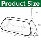 2 Pcs Pop Up Garden Rows Plant Cover,Raised Garden Beds Plants Protector