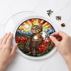 zhuoyaju Acrylic Jigsaw Puzzle Suncatcher, Stained Glass Suncatcher Puzzle
