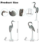 Kircust Garden Crane Statues Metal Heron Outdoor Statue, 46 Inch