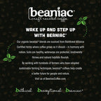 beaniac Organic Daily Dose Donut Shop, Light Roast, Single Serve Compostable K Cup Coffee Pods, Organic Arabica Coffee, Keurig Brewer Compatible, 30 Count