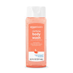 Amazon Basics Clarifying Pink Grapefruit Body Wash, 2% Salicylic Acid Acne Treatment, Foaming, Refreshing, Prevents Breakouts, Dermatologist Tested, 8.5 fl oz, 4-Pack (Previously Solimo)