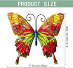 RLPZDWH Metal Butterfly Wall Art Decor, 4 Pack