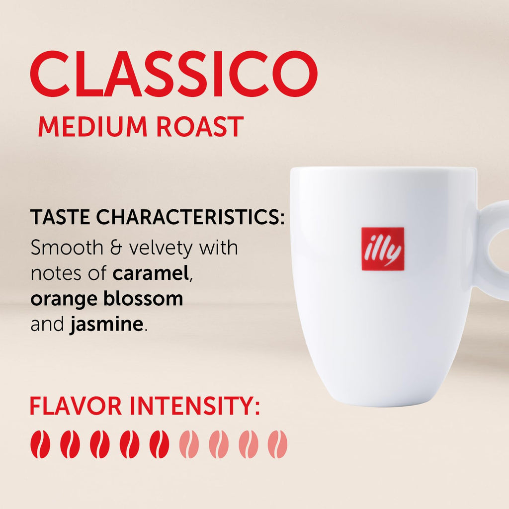 illy Coffee K Cup Pods, Classico Medium Roast, 32 Count, 1 Pack