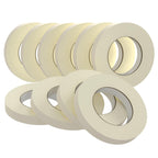 SWRT Masking Tape 2Inch x 55Yards，Adhesive Painting Tape Bulk for General Purpose Beige White Color for Painting, Crafting, School Stationery, Arts, Home Use etc