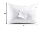FAUNNA 600TC 100% Cotton Pillow Protectors, Standard Size (20x26), 4 Pack
