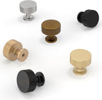 Asimerdeco 30 Pack Champagne Bronze Cabinet Knobs 1-1/10 Inch(28mm) Single Hole Cabinet Pulls Round Kitchen Cabinet Knobs Drawer Knobs