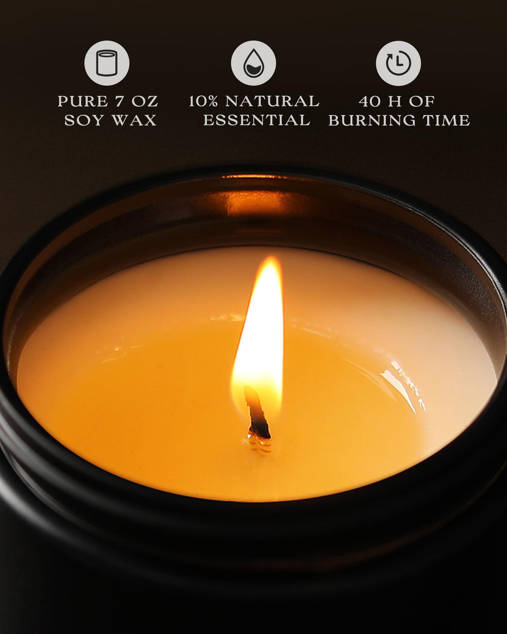 AOOVOO Scented Candles Gift Set - 6 Pack Candles for Men
