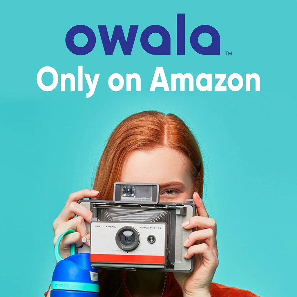 Owala FreeSip Stainless Steel Water Bottle 40 oz Foggy Tide