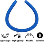 IDEASURE Pool Pump Replacement Hose, 1.25 x 41 Inch Above Ground Pool Hose Compatible with In tex Filter Pump 607, 637, 3 pack 1 1/4 Pool Hoses Replacement Include 6 Hose Clamps