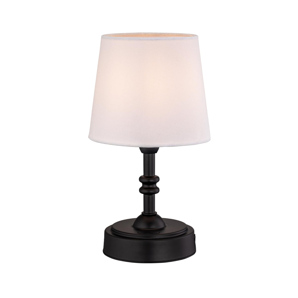 O’Bright Seraph mini – Cordless LED Table Lamp with Dimmer, Built-in Rechargeable Battery, 3-Level Brightness, Patio Table Lamp, Bedside Night Lamp, Ambient Light for Restaurant, Black