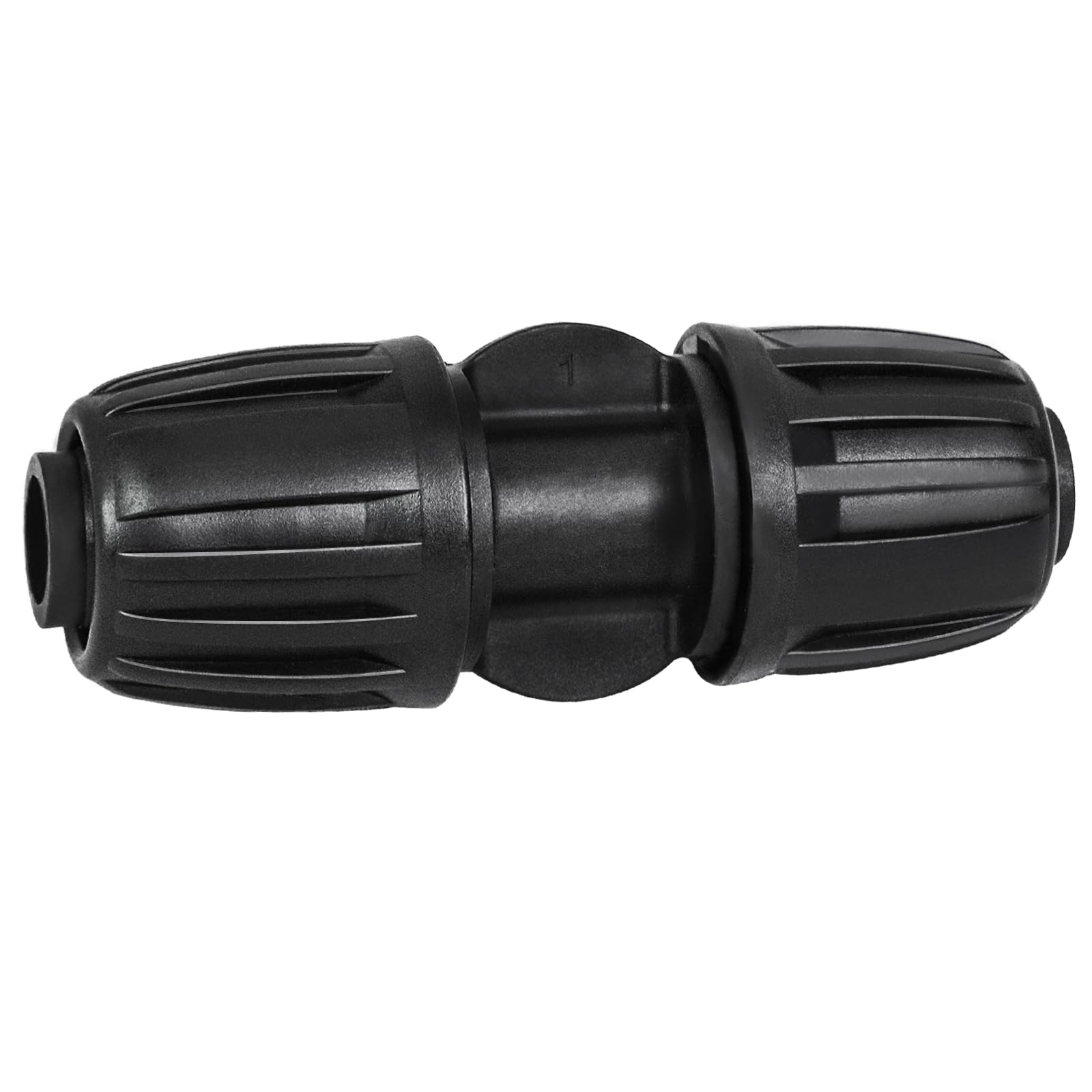 WZFLRUA 10 Pack 1/2 Inch Drip Irrigation Coupling Fittings (1/2" ID x 0.65" OD) - 1/2'' Drip Line Anti-Drop Barbed Lock Nut Coupler Connectors for 1/2 Inch Drip Irrigation Tubing Irrigation System