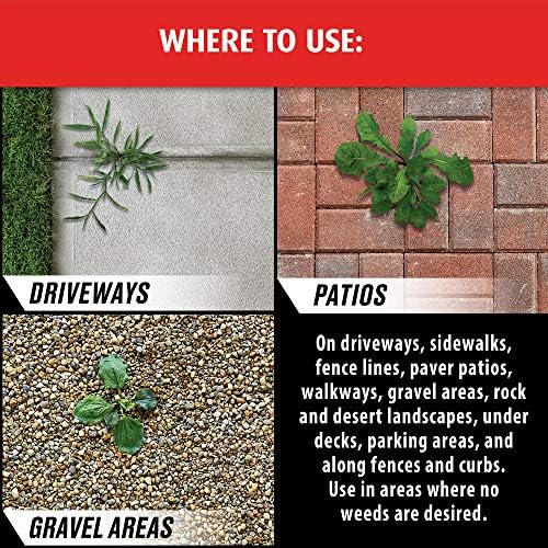 Ortho GroundClear Year Long Vegetation Killer Refill - Visible Results in 1 Hour, Kills Weeds and Grasses to the Root, Up to 1 Year of Weed and Grass Control, 1.33 gal.