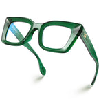 VISOONE Cat Eye Basil Green Blue Light Glasses TR90 UV Protection Women Calida