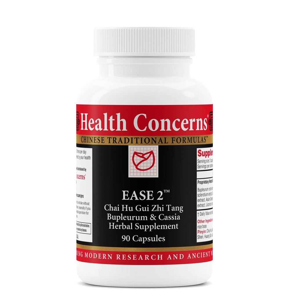 Health Concerns Ease 2 – Liver & Digestive Support – Relieves Neck Shoulder Tension – Chinese Herbal Formula – Natural GI Health Support – Bupleurum & Cassia Herbal Supplement – 90 Capsules