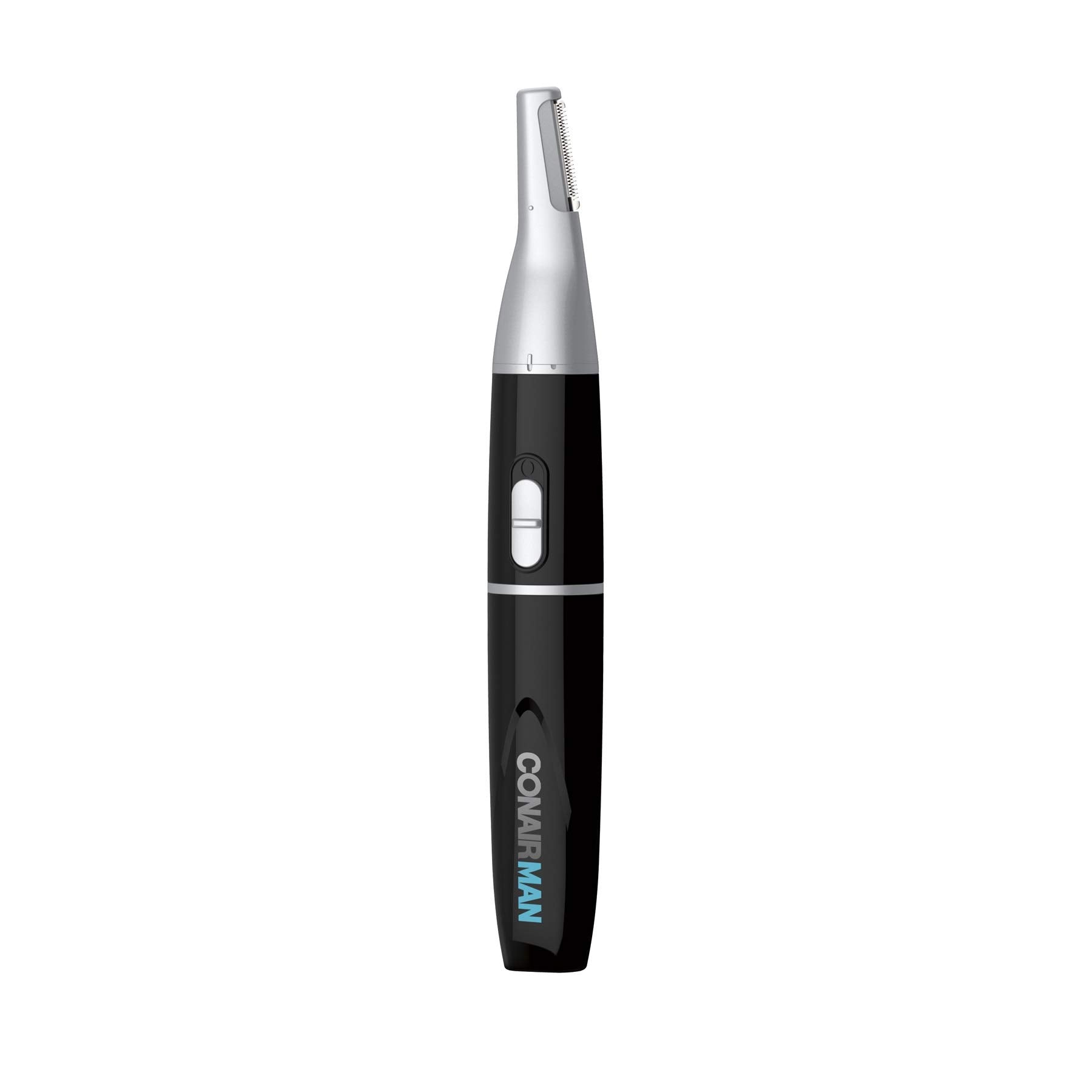 ConairMAN All-in-One Personal Trimmer for Men, for Nose, Ear, Eyebrows and Sideburns Hair Trimmer, 4 piece Men's Grooming Kit, Lithium Battery-Powered