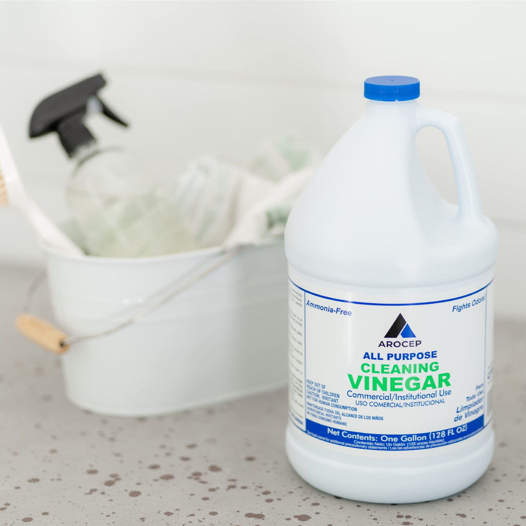 CPDI All-Purpose White Vinegar Cleaning Solution, 1 Gallon, Multi-Surface Cleaner for Hard Water Stains, Bathroom and Kitchen Surfaces, and Clothes, Effective Deodorizer