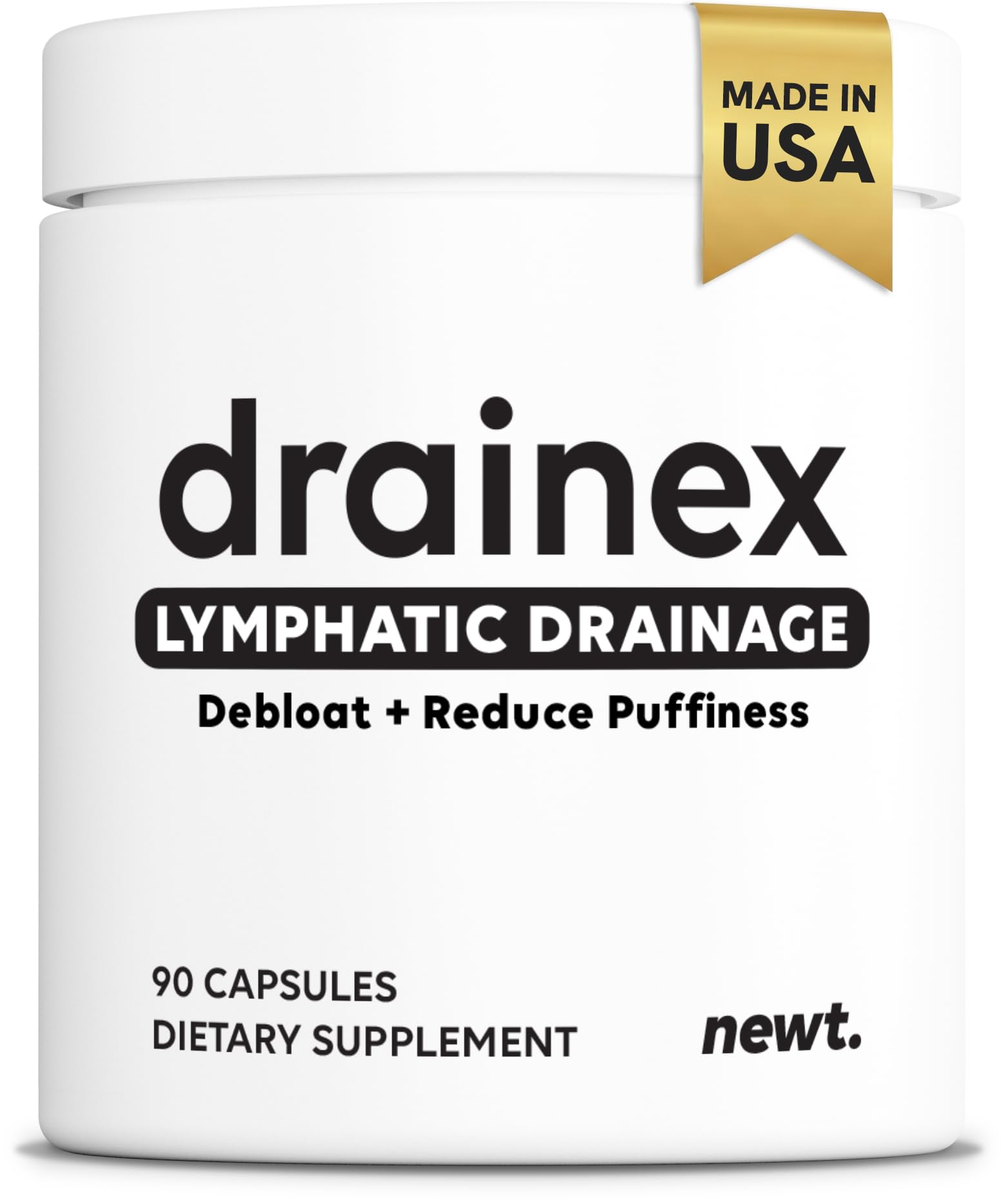 DRAINEX™ Lymphatic Drainage Supplements | 1950mg Lymph System Support Supplement for Lymph Drainage | Lymphatic Drainage Capsules Body Clense with Dandelion, Burdock, Cleavers & More | 90 Capsules