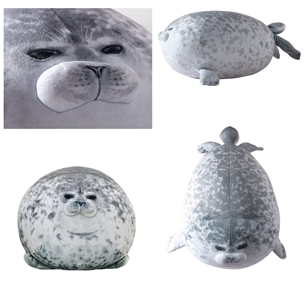 23.7 inch Large Seal Plush Pillow, Soft Stuffed Animal Toy,Chubby Blob Seal