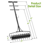 Seeutek 23Inch Rolling Lawn Aerator - Upgraded Heavy Duty Aerators