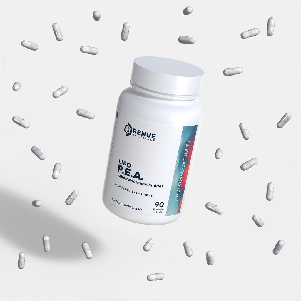 Renue By Science P.E.A | Liposomal Pea Palmitoylethanolamide Supplement | 90 P.E.A Capsules - 250mg Palmitoylethanolamide per Serving | Non-GMO | Made in the USA & Third-Party Tested