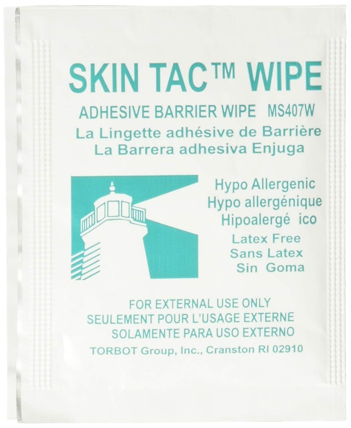 TORBOT Group Skin-Tac-H Adhesive Barrier Wipes, 50/Box