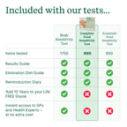 Check My Body Health 990 Items Complete Food Sensitivity Test Kit for Adults and Kids – Non-Invasive Food Intolerance Test Kit – At-Home Hair Sample Bioresonance Testing with Results in 3–5 Days