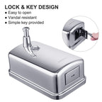 VANNSOO Commercial Soap Dispenser Wall Mount Stainless Steel, 37 fl.oz.