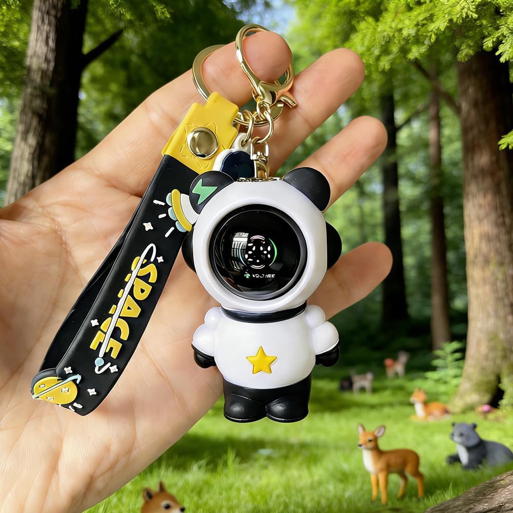 Cordless Mini Soldering Iron Universal Threaded Soldering Tip, Rechargeable Pen Battery in equipped, Cartoon Keychain Appearance (Black)