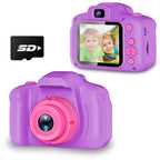 Seckton Upgraded Kids Selfie Camera, HD Digital Video Camera for Kid-Purple