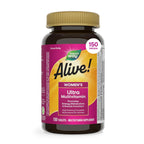 Nature's Way Alive! Ultra Multivitamin for Women, Complete Daily Women's Vitamins, High Potency Formula, Promotes Energy Metabolism and Muscle Function*, Vitamin A, C, D, Methylated B12, 150 Tablets