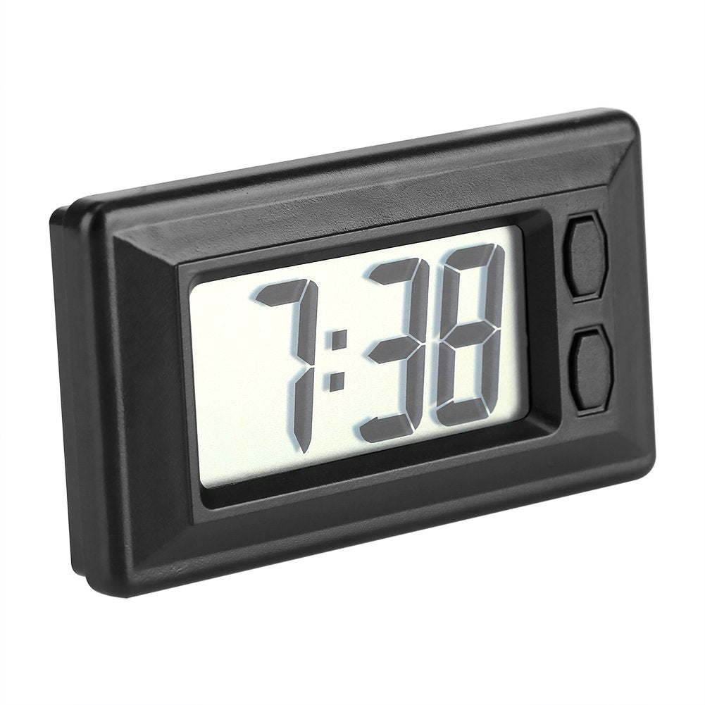 TMISHION LCD Digital Table Car Dashboard Desk Electronic Clock with Date Time Calendar Display for Home Office Car - 3.0 * 1.7 * 0.7 Inch