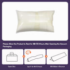 JZHLLA Triangle Bed Gap Filler King High Density Foam Headboard Gap Filler Pillow with 2 PCS Pockets and Removable Washable Cover, Prevent Items from Falling