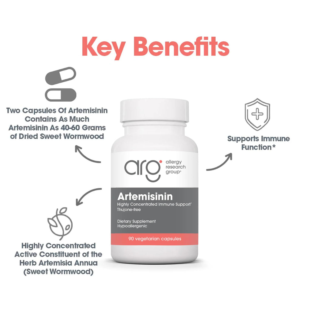 ARG Artemisinin - Delivers 200 mg Concentrated Sweet Wormwood Extract per Serving - Supports Immune and Digestive Health - Hypoallergenic & Vegetarian - 150 Servings - 300 Capsules