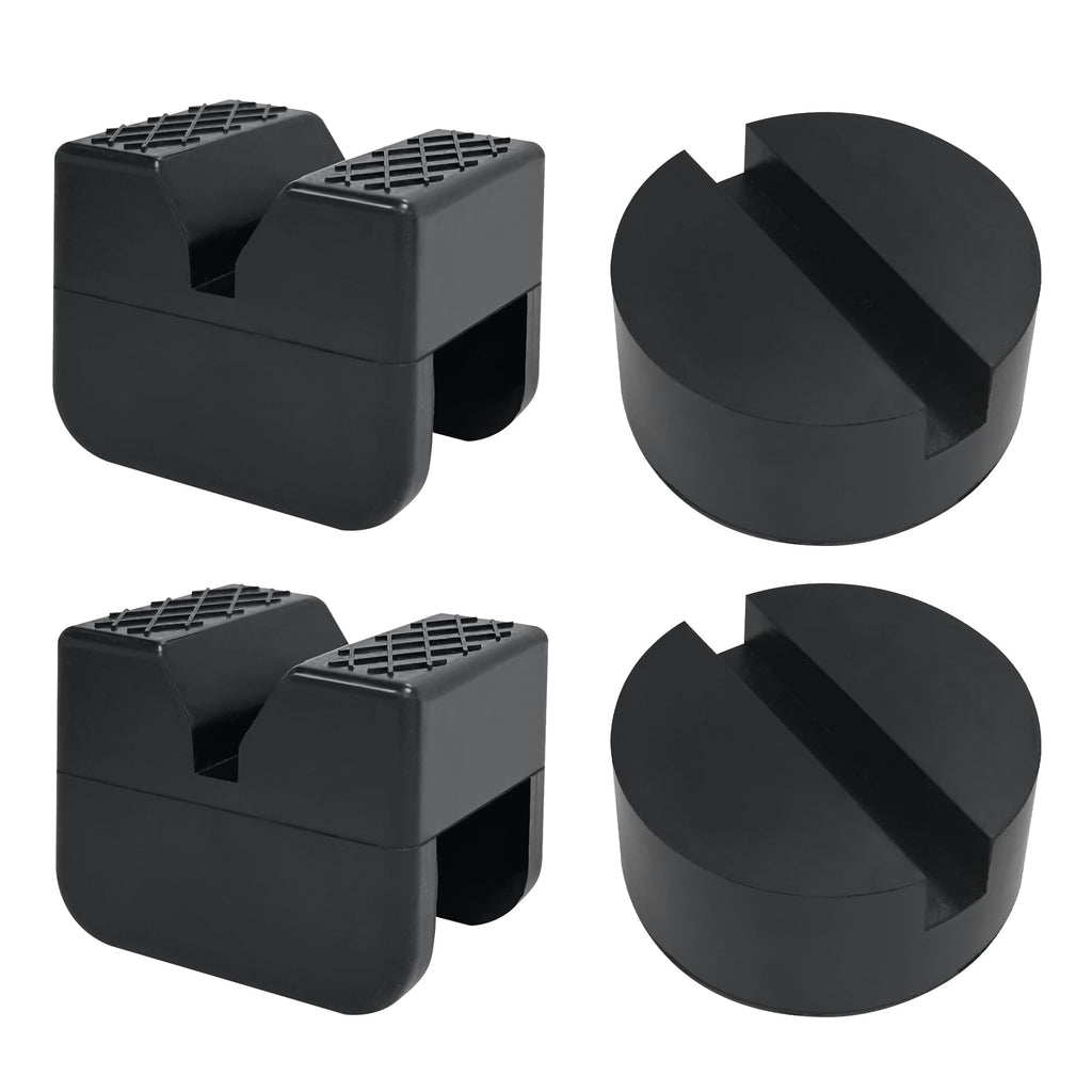 TONDA Jack Pads, Universal Rubber Rail Pinch Weld Protector, Slotted Adapter for Jack Stand and Floor Jack
