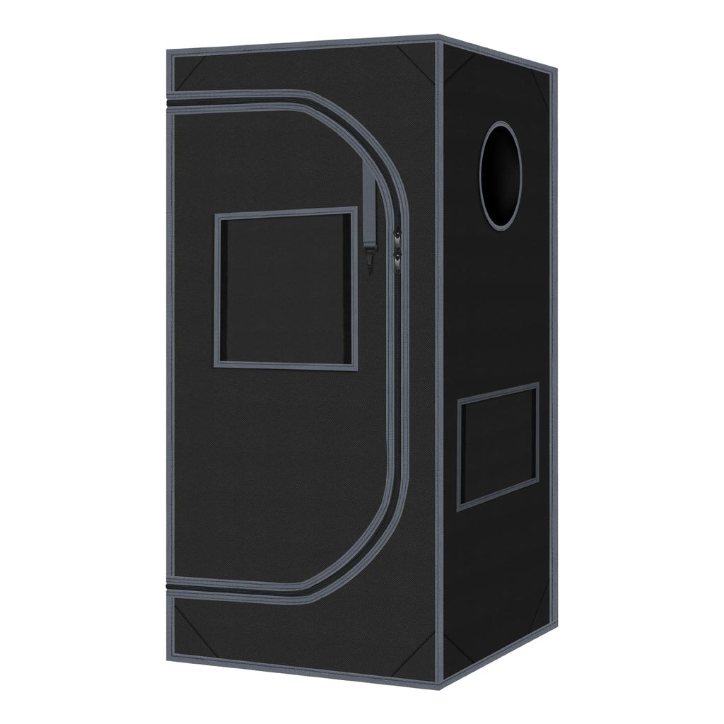 24"x24"x55" 600D Mylar Hydroponic High Reflective Grow Tent for Plants