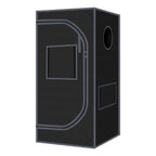24"x24"x55" 600D Mylar Hydroponic High Reflective Grow Tent for Plants