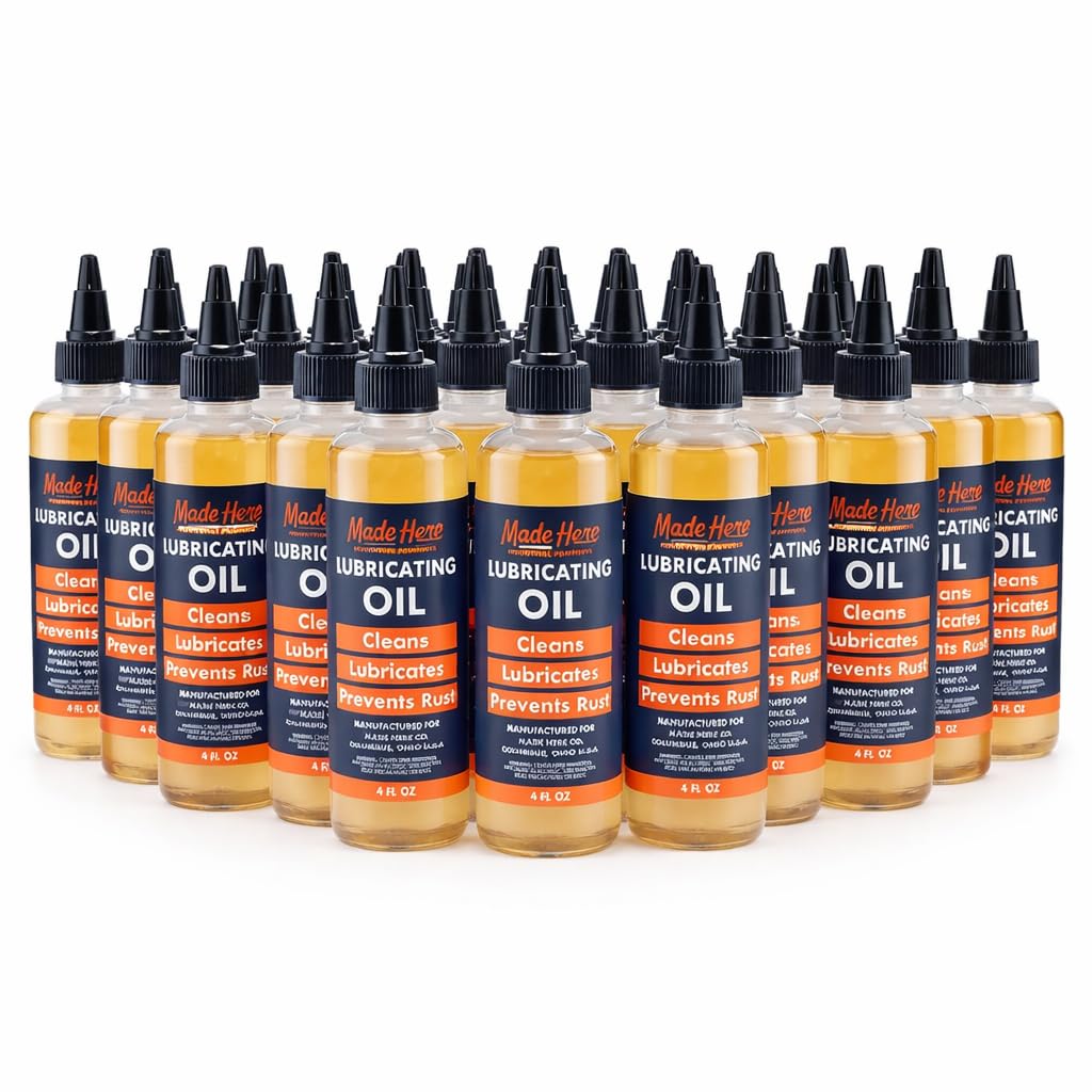 Multi-use Lubricating Penetrant Oil - High-Performance, Rust Prevention, Non-Toxic Formula, 4oz - Ideal for Home, Automotive, and Industrial Use (Pack of 24)