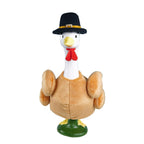 HALSHI Turkey Porch Goose Outfits for 23 Inch Lawn Statue, Funny Costume for Plastic/Cement Goose Statue, Seasonal Fall Thanksgiving Sculpture Clothes for Garden Yard Patio Party Decoration