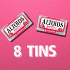 ALTOIDS Arctic Strawberry Hard Breath Mints, Bulk Size, 1.2 oz Tin, 8 Pack
