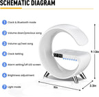 5 in 1 LED Table Lamp with Wireless Charging Bluetooth Speaker