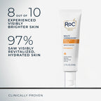 RoC Multi Correxion Revive + Glow Vitamin C Sunscreen Broad Spectrum SPF 30 Face Moisturizer (1.7 oz) with Retinol Eye Cream Packette