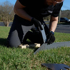 Edge Right - Hammer-in Landscape Edging - 24 inch Strips - 14-Gauge Cor-Ten Steel - 6 inch Depth (1 Pack)