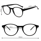 Yogo Vision Bifocal Reading Glasses for Men and Women Rectangle MultiFocal Readers with Spring Hinges Retro Design 4 Pack: Transparent Blue Frame, Transparent Brown, Demi, Black 2.5