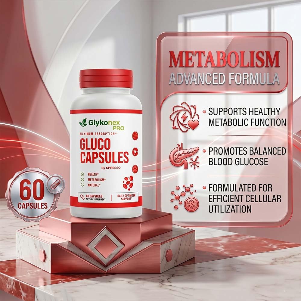 (2 Pack) Glykonex Pro, Official Glykonex Gluco for Wellness (120 Capsules)