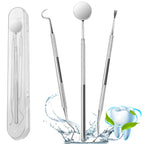 3Pcs Dental Tools, Surgical Stainless Steel Dental Picks for Teeth Cleaning