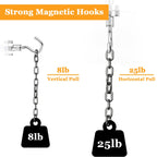 30Pcs Super Strong Magnetic Hooks, 25lbs Magnetic Hook Heavy Duty for Hanging, Rare Earth Neodymium Magnet Hooks, for Cruise Ship Camping Grill Kitchen Fridge Garage Wall