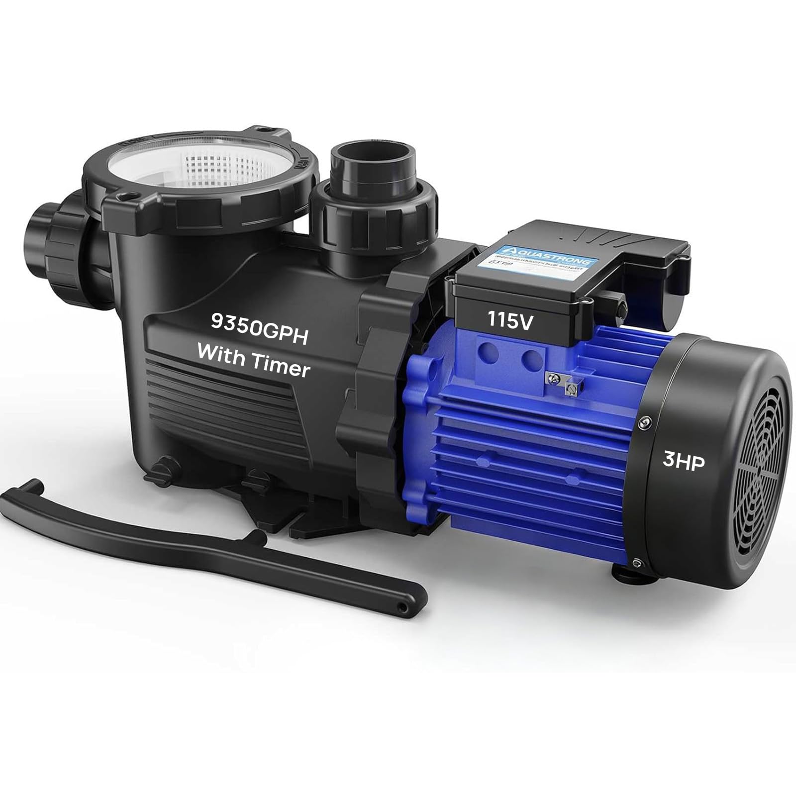 Aquastrong In/Above Ground Pool Pump High Flow Self Primming Swimming Pool Pump,Sapphire Blue