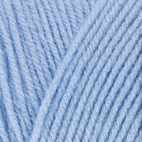Red Heart Super Saver Light Blue E300-381 (3-Skeins - Same Dye Lot) Worsted Medium #4 Acrylic Yarn for Crocheting and Knitting with Project Bag