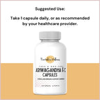 Revitalize Wellness Ashwagandha + Vitamin C Capsules | Stress and Immune Support Complex | with 550 mg Ashwagandha and 200 mg Vitamin C per Serving | 30 Servings